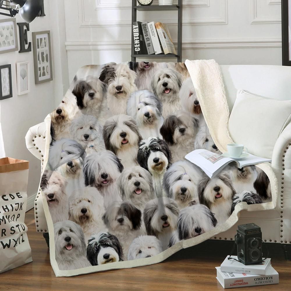 You Will Have A Bunch Of Old English Sheepdogs – Sherpa Fleece Blanket
