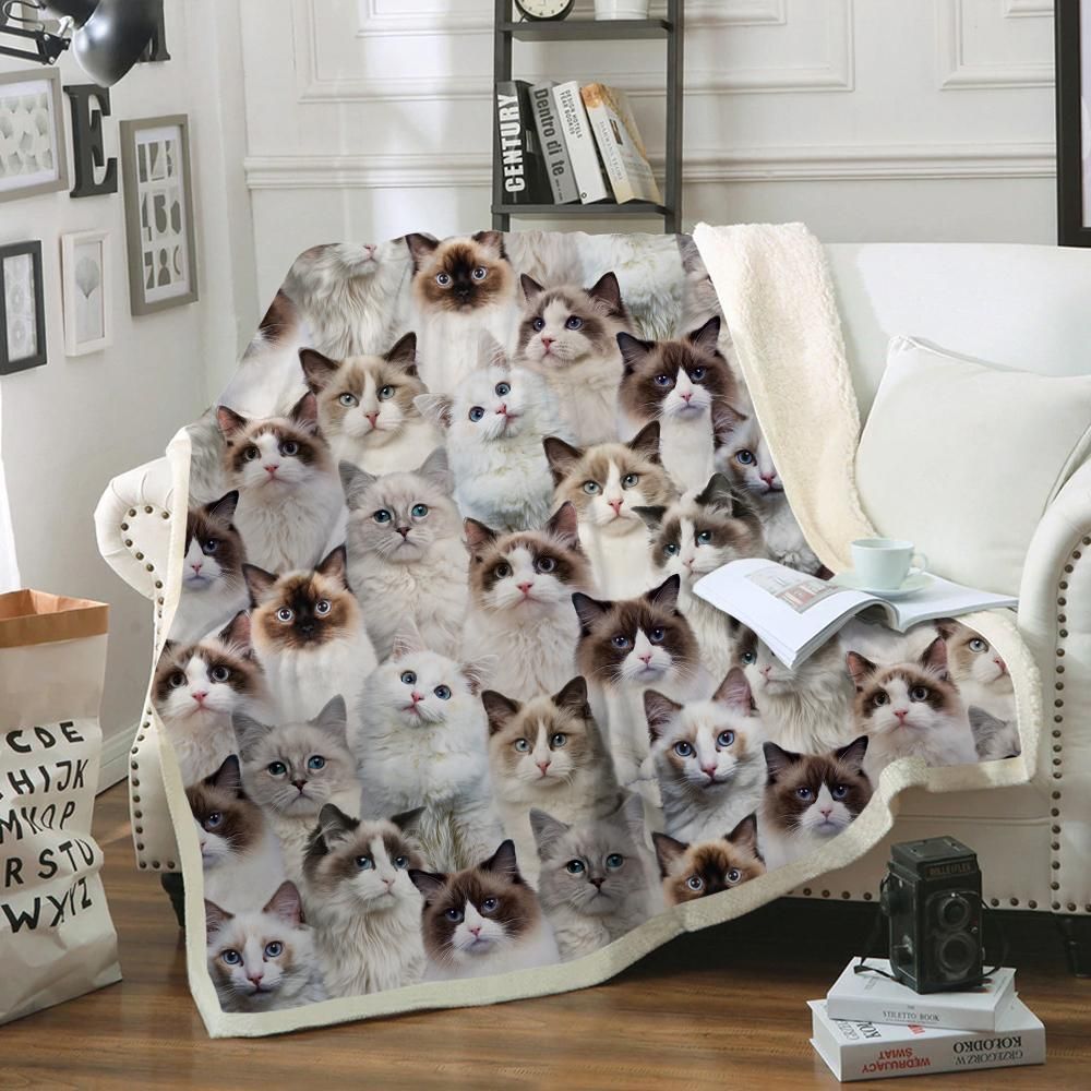 You Will Have A Bunch Of Ragdoll Cats – Sherpa Fleece Blanket