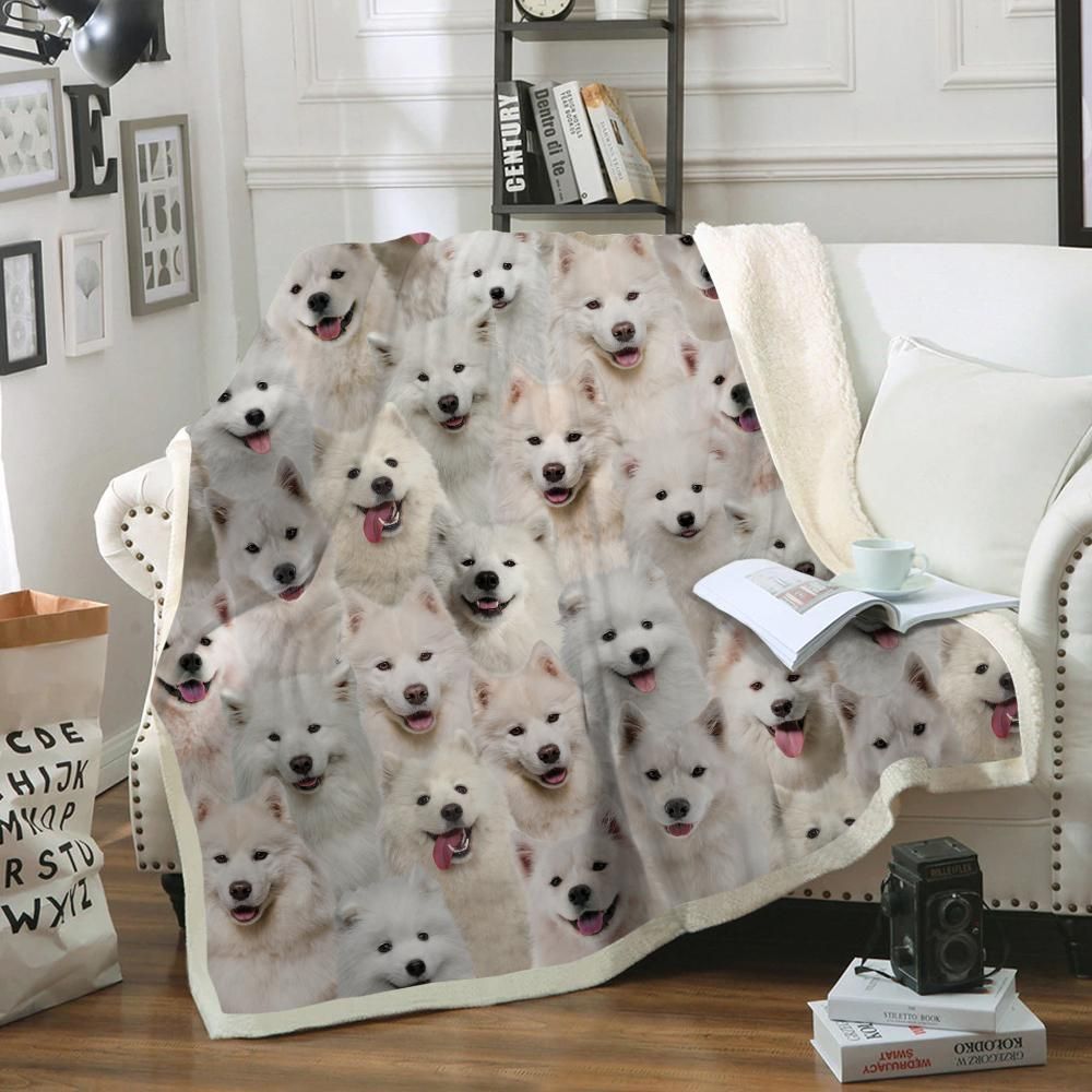 You Will Have A Bunch Of Samoyeds – Sherpa Fleece Blanket