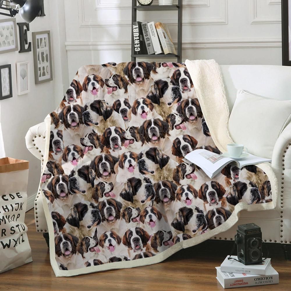You Will Have A Bunch Of St. Bernards – Sherpa Fleece Blanket