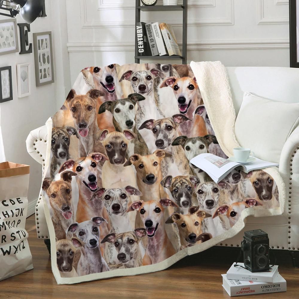 You Will Have A Bunch Of Whippets – Sherpa Fleece Blanket