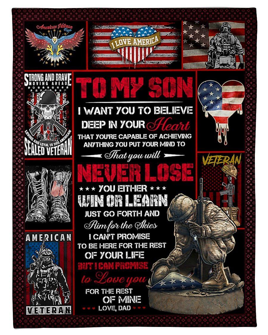 You Will Never Lose Fleece Blanket To Son Fleece Blanket
