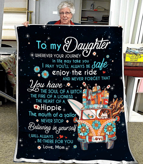 Your Journey Daughter Sherpa Fleece Blanket