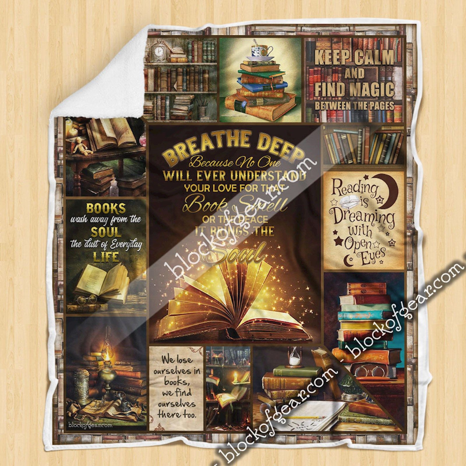 Your Love For That Book Smell Reading Sherpa Fleece Blanket