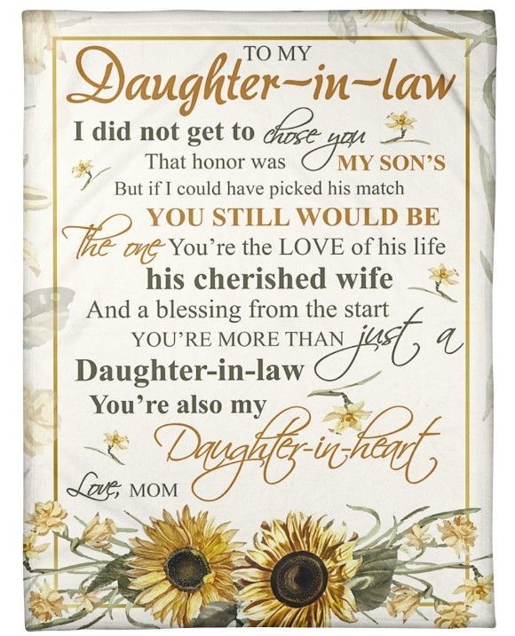 Youre Also My Daughter In Heart From Mom Sherpa Fleece Blanket