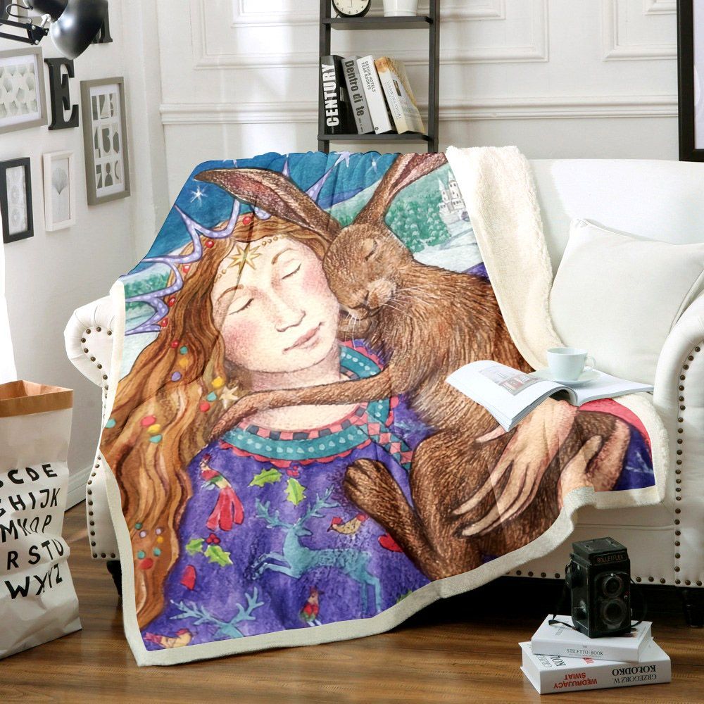 Yule Christmas Sherpa Fleece Blanket