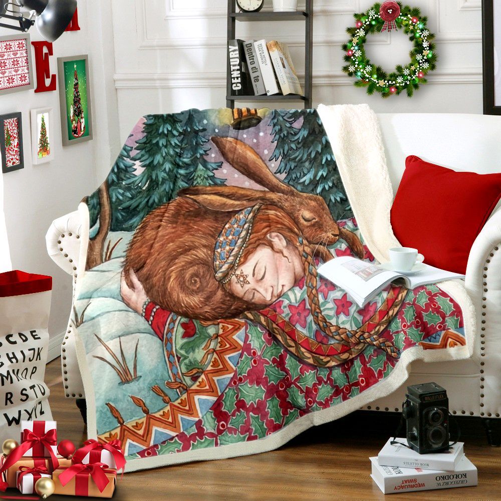 Yule Christmas Sherpa Fleece Blanket
