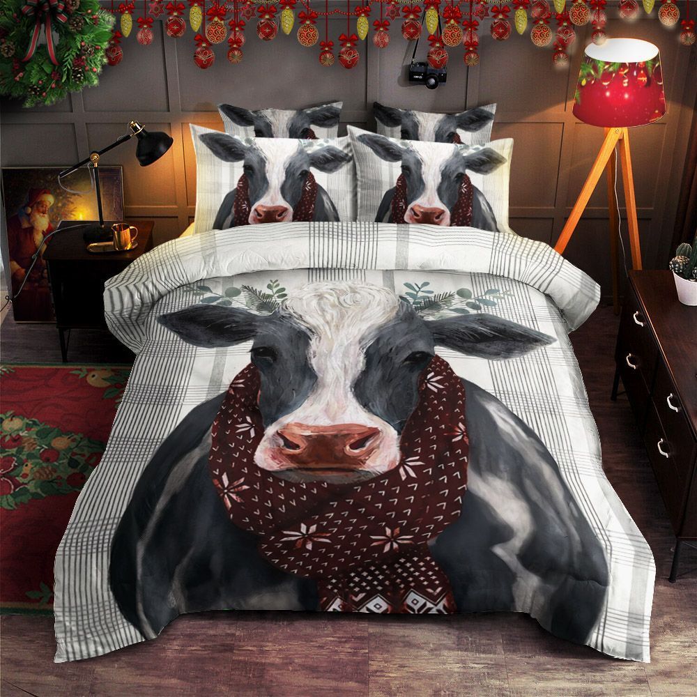 Yuletide Cow Bedding Set