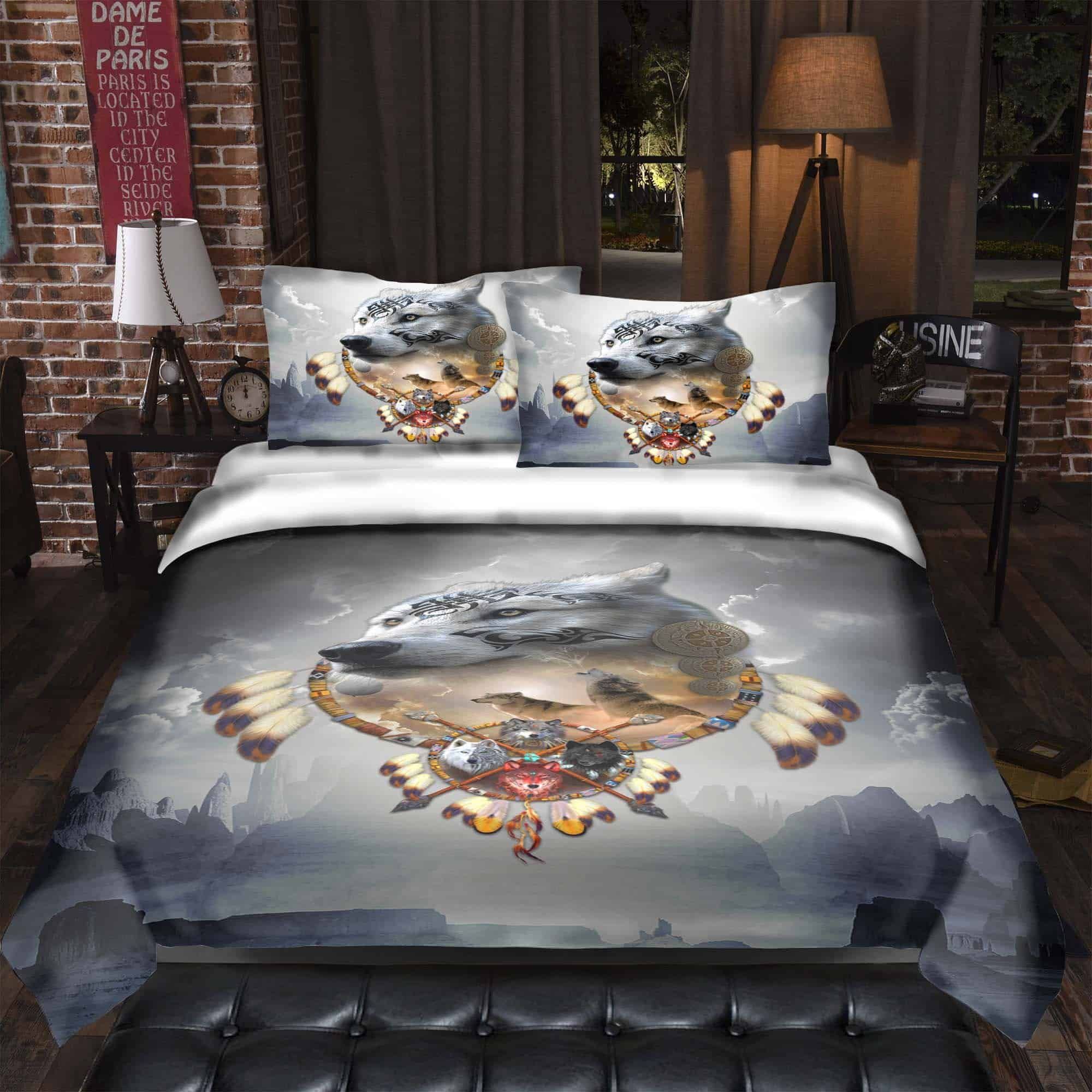 Wolve The Elder Warrior Bedding Set