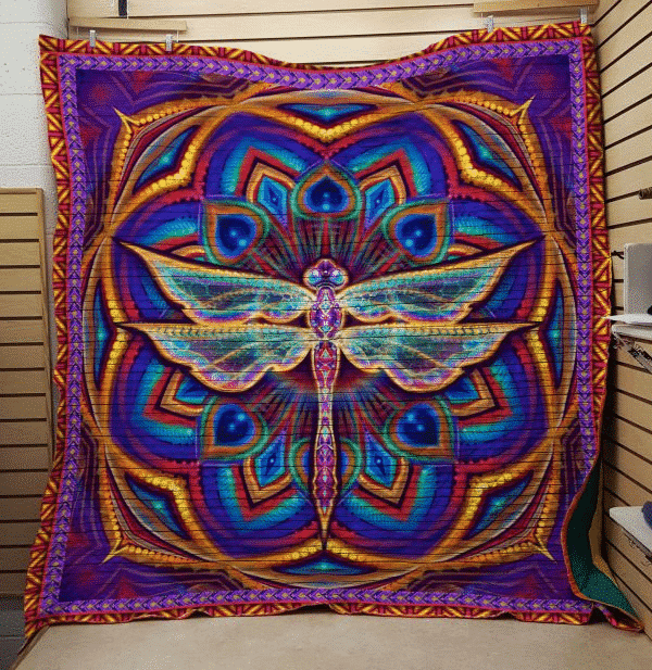 Yy1406 Dragonfly Think Twice Df Quilt Christmas Gift Dhc16122891Dd