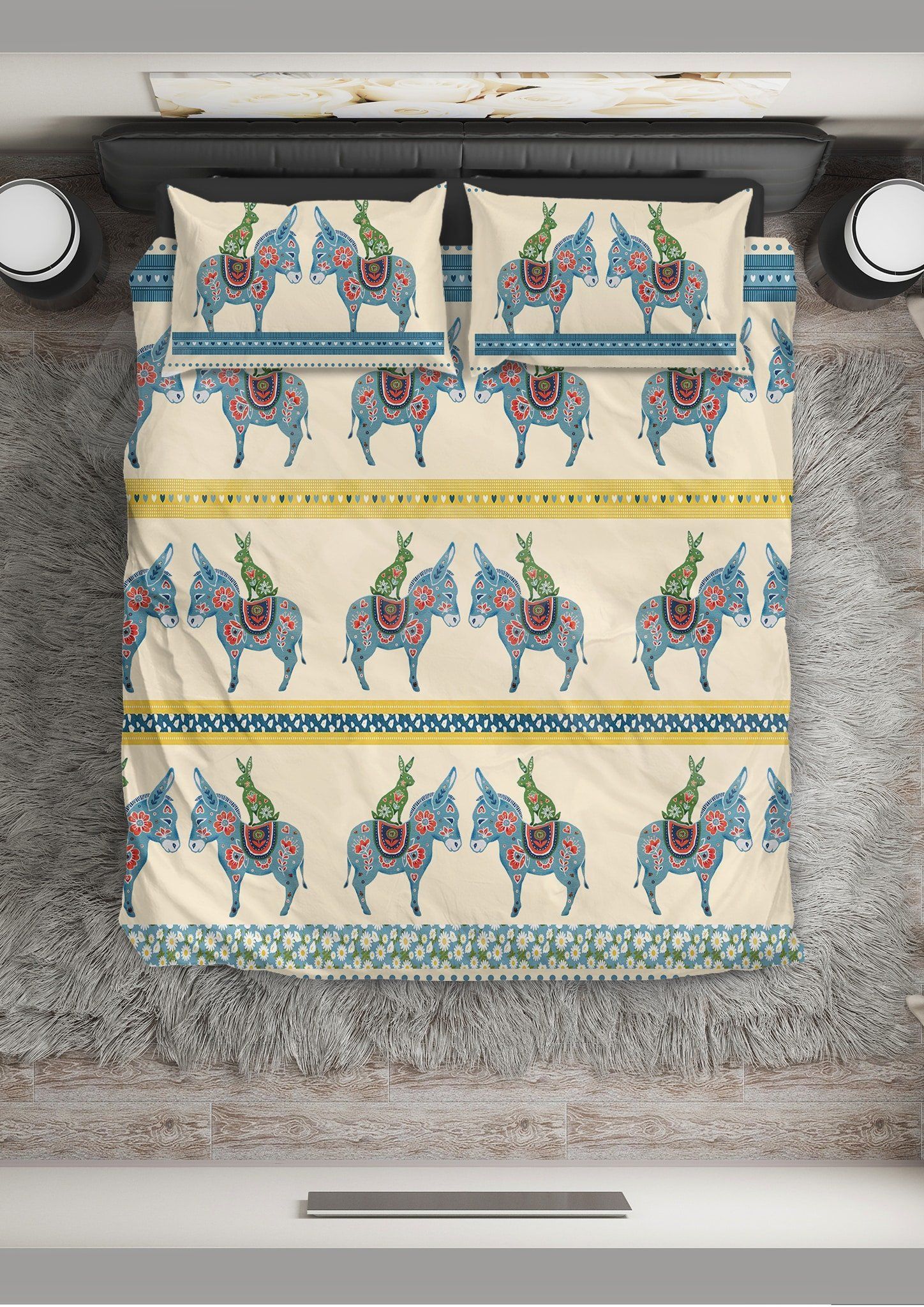 Donkey Mexican Donkey Art Bedding Set