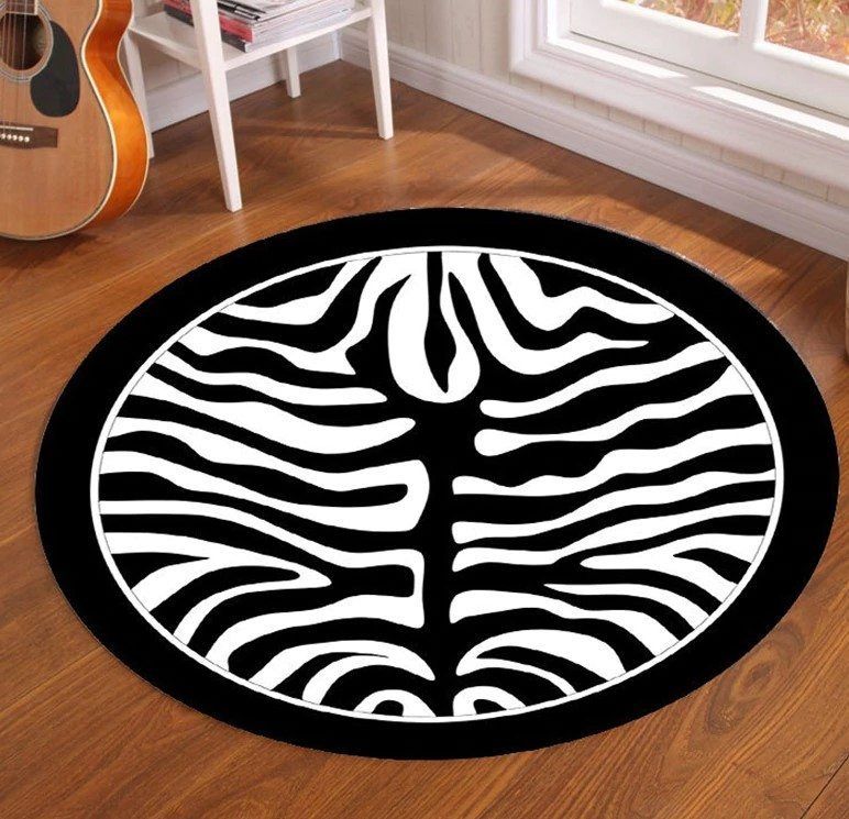 Zebra Round Carpet