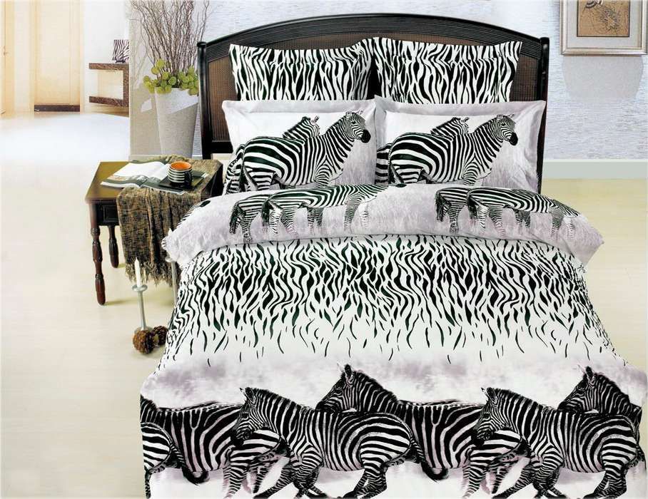 Zebra Horse Bedding Set
