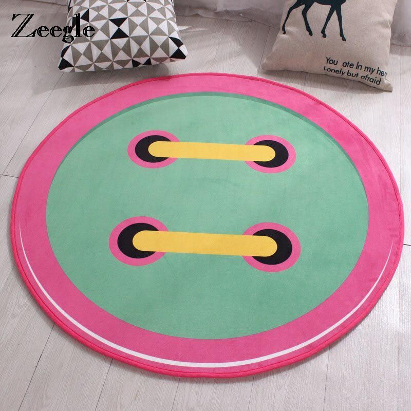 Zeegle Cartoon Round Carpet