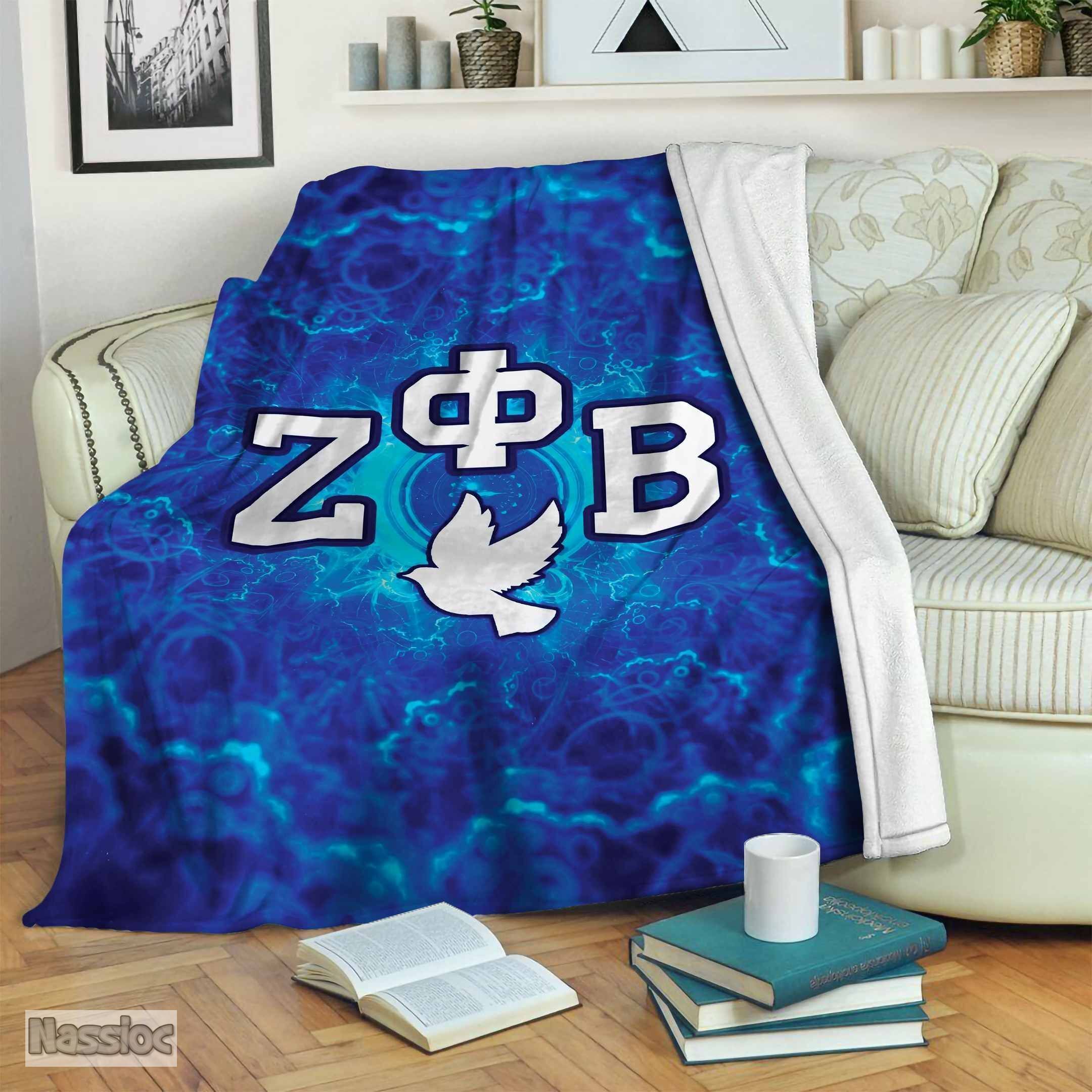 Zeta Phi Beta Fleece Blanket