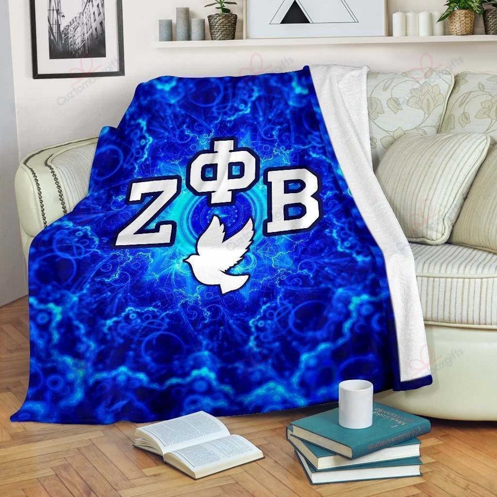 Zeta Phi Beta Sherpa Fleece Blanket