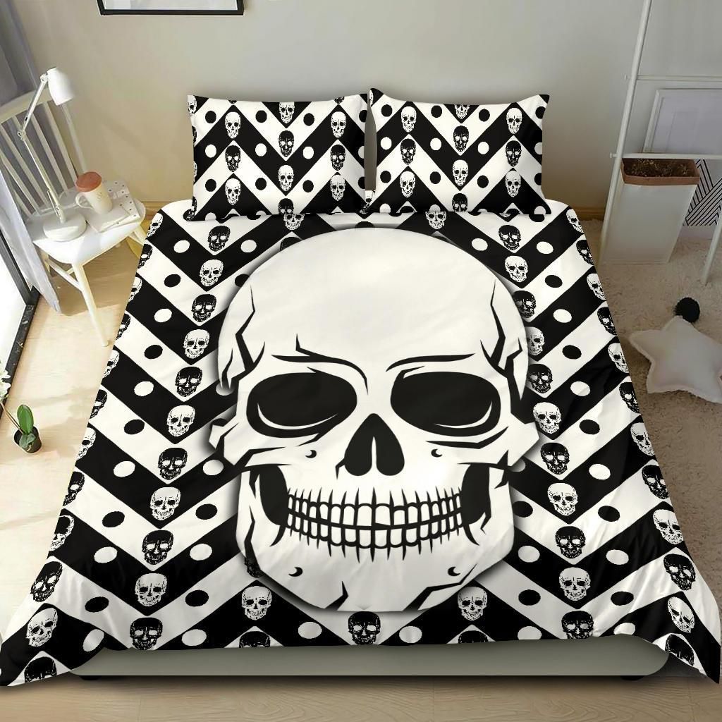 Zig Zag Skull Bedding Set