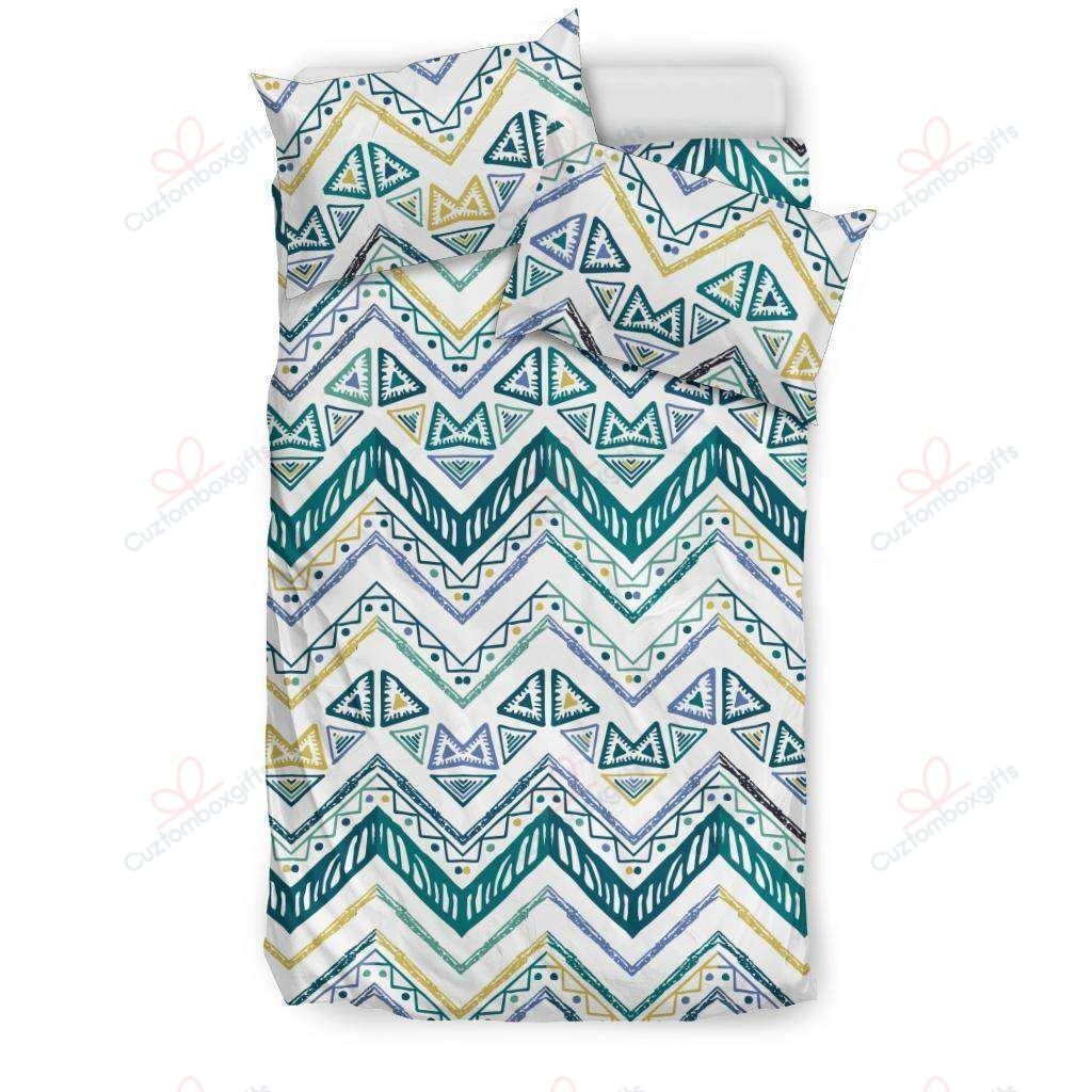 Zigzag Chevron Paint Design Bedding Set