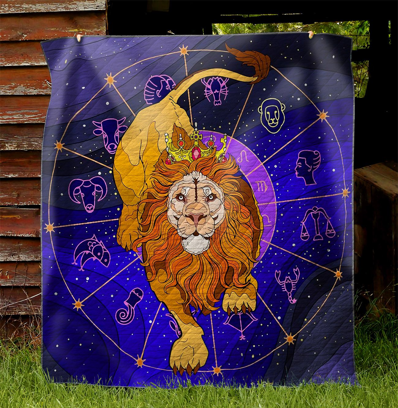 Zodiac Lion NI2002080YD Quilt Blanket
