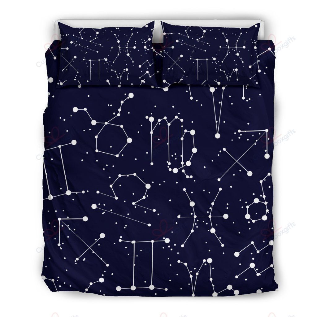 Zodiac Pattern Design Print Bedding Set